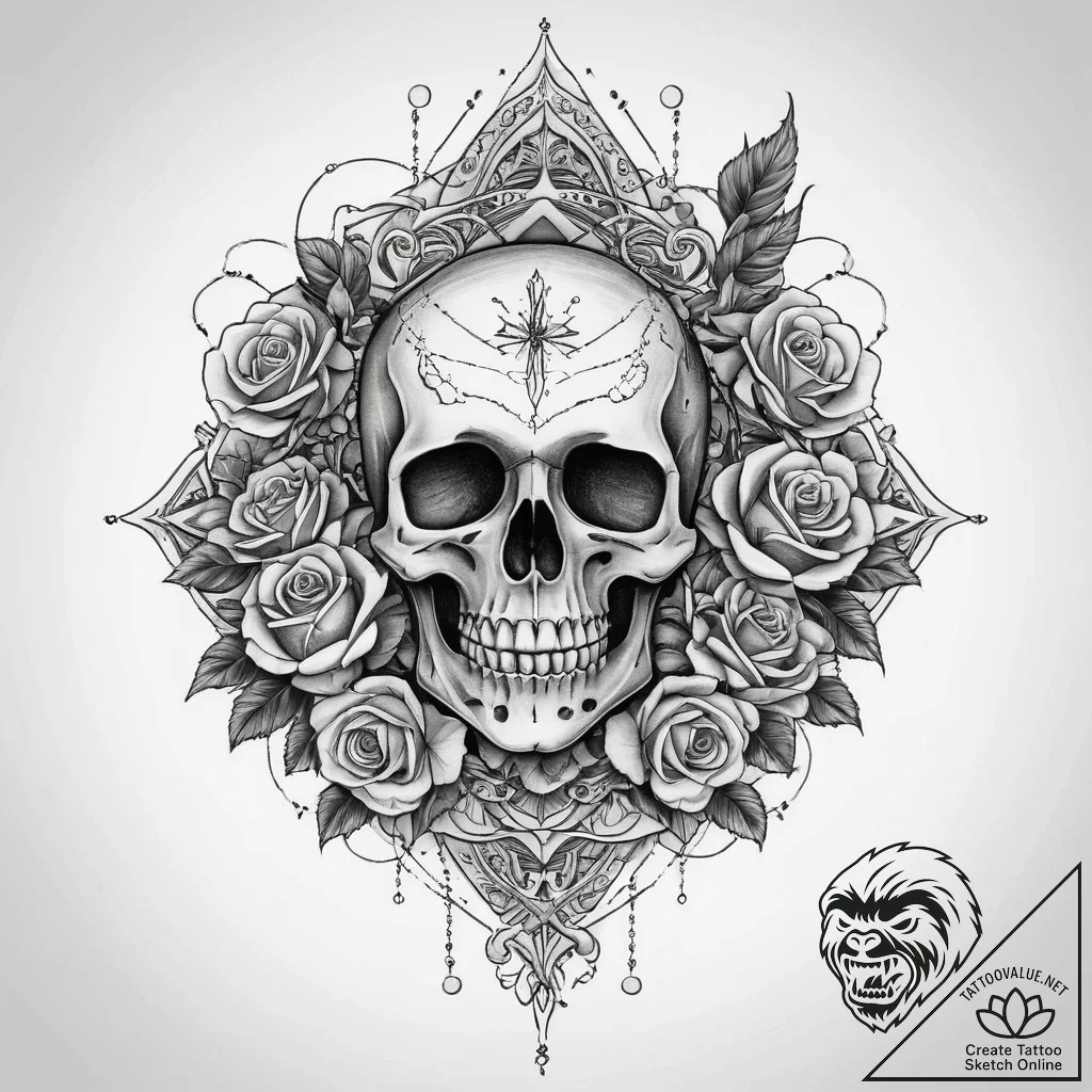 Tattoo sketch cosmic scene, concept art for t... - tattoo sketch (№1759584242_0, 04.10.2025 13:24) — tattoovalue.net