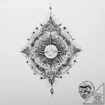 Tattoo sketch cosmic land, tattoo line art, m… – tattoo sketch (№1759584895_0, 04.10.2025 13:34) — tattoovalue.net