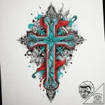 Tattoo sketch turquoise, tattoo line art, vib… – tattoo sketch (№1759585112_0, 04.10.2025 13:38) — tattoovalue.net