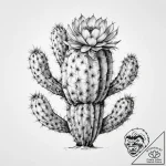 Tattoo sketch cactus – tattoo sketch (№1759587060_0, 04.10.2025 14:11) — tattoovalue.net
