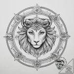 Tattoo sketch череп с гороскопом, tattoo flas… – tattoo sketch (№1759587493_0, 04.10.2025 14:18) — tattoovalue.net
