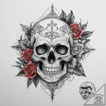 Tattoo sketch iron, ink illustration for tatt… – tattoo sketch (№1759588576_0, 04.10.2025 14:36) — tattoovalue.net