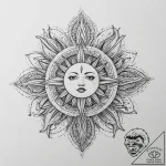 Tattoo sketch one-piece swimsuit with a sun,… – tattoo sketch (№1759590967_0, 04.10.2025 15:16) — tattoovalue.net