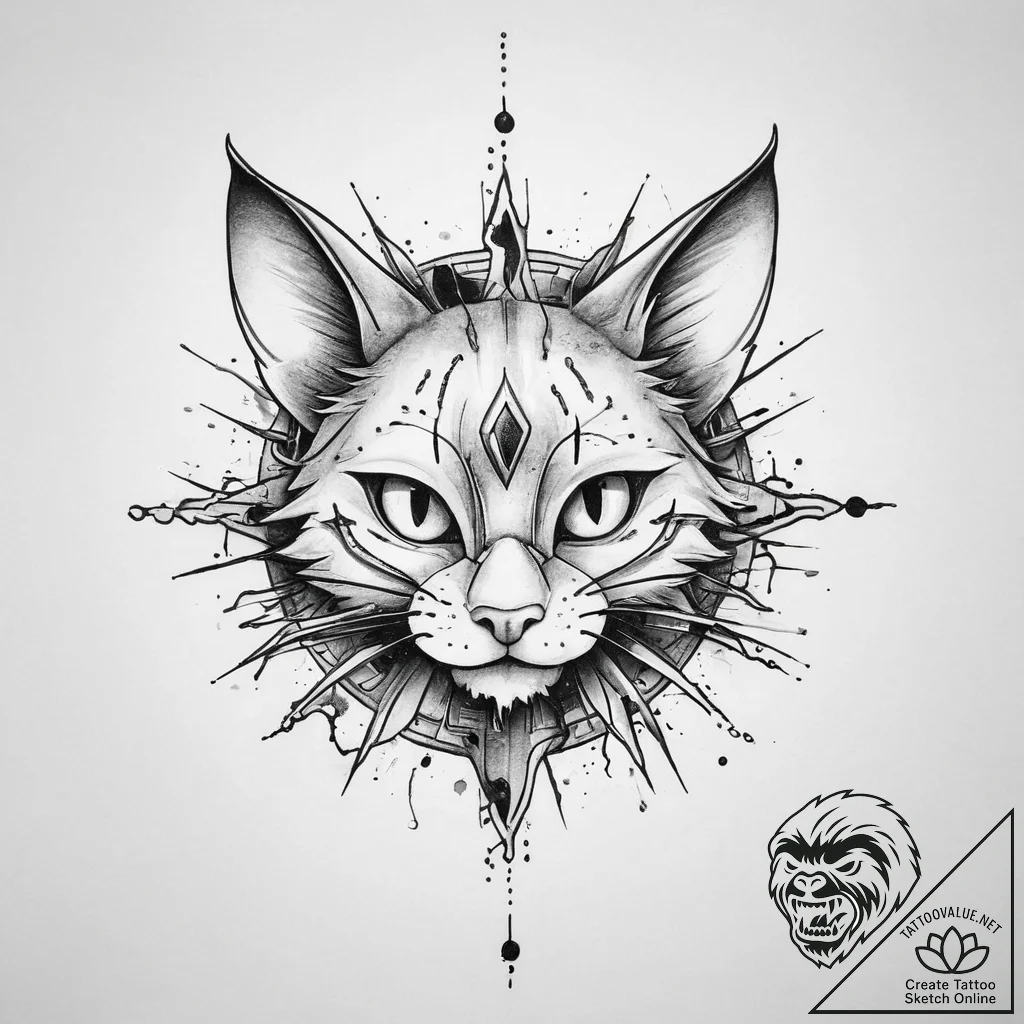 Tattoo sketch tom and jerry with a sun, artis... - tattoo sketch (№1759592719_0, 04.10.2025 15:45) — tattoovalue.net