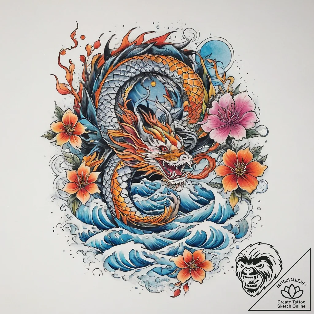 Tattoo sketch cosmic legend, tattoo sketch de... - tattoo sketch (№1759596411_0, 04.10.2025 16:46) — tattoovalue.net