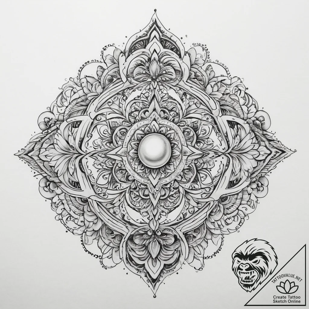 Tattoo sketch pearl tattoo, tattoo drawing ou... - tattoo sketch (№1759602106_0, 04.10.2025 18:21) — tattoovalue.net