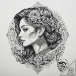 Tattoo sketch engineer a person with a bluepr… – tattoo sketch (№1759604293_0, 04.10.2025 18:58) — tattoovalue.net