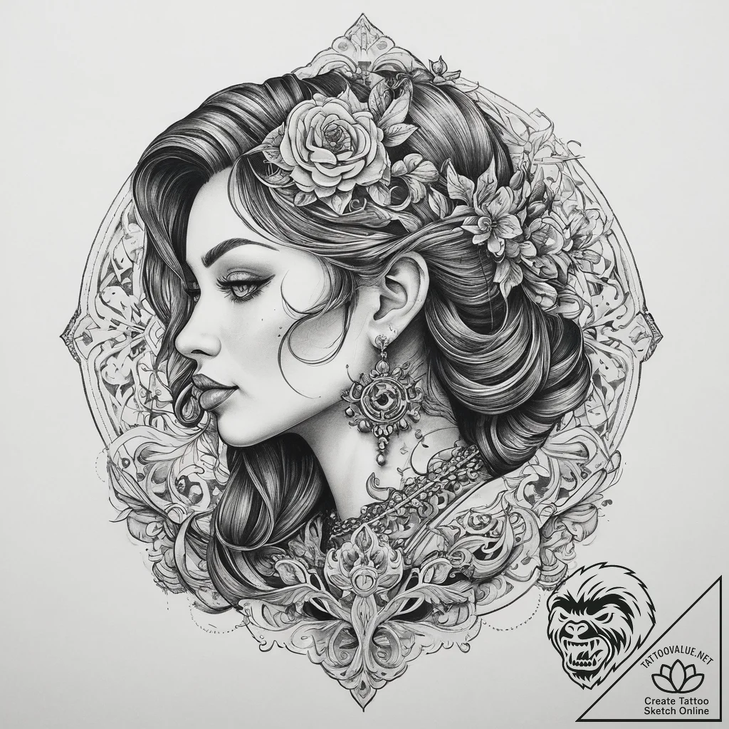 Tattoo sketch engineer a person with a bluepr... - tattoo sketch (№1759604293_0, 04.10.2025 18:58) — tattoovalue.net