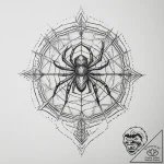 Tattoo sketch kikimora, the house spirit, wit… – tattoo sketch (№1759604727_0, 04.10.2025 19:05) — tattoovalue.net