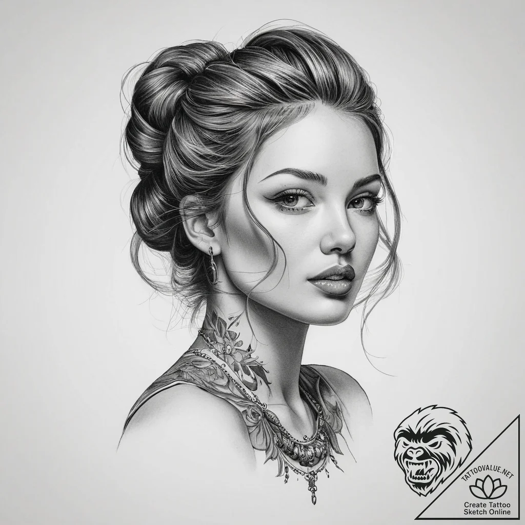 Tattoo sketch spiritual person, tattoo line a... - tattoo sketch (№1759608244_0, 04.10.2025 20:04) — tattoovalue.net