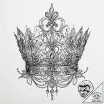 Tattoo sketch tiara – tattoo sketch (№1759609113_0, 04.10.2025 20:18) — tattoovalue.net