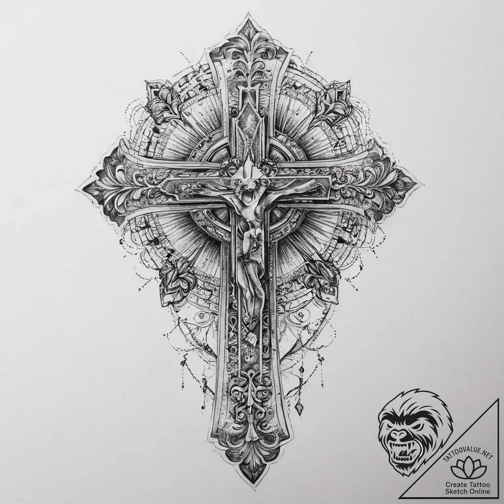 Tattoo sketch face, tattoo line art, detailed... - tattoo sketch (№1759609331_0, 04.10.2025 20:22) — tattoovalue.net