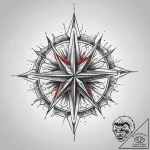 Tattoo sketch kolovrat with a star, tattoo li… – tattoo sketch (№1759610656_0, 04.10.2025 20:44) — tattoovalue.net