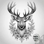 Tattoo sketch узор в виде оленя, concept art… – tattoo sketch (№1759612622_0, 04.10.2025 21:17) — tattoovalue.net