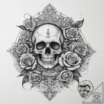 Tattoo sketch cosmic beginning, artistic tatt… – tattoo sketch (№1759612840_0, 04.10.2025 21:20) — tattoovalue.net