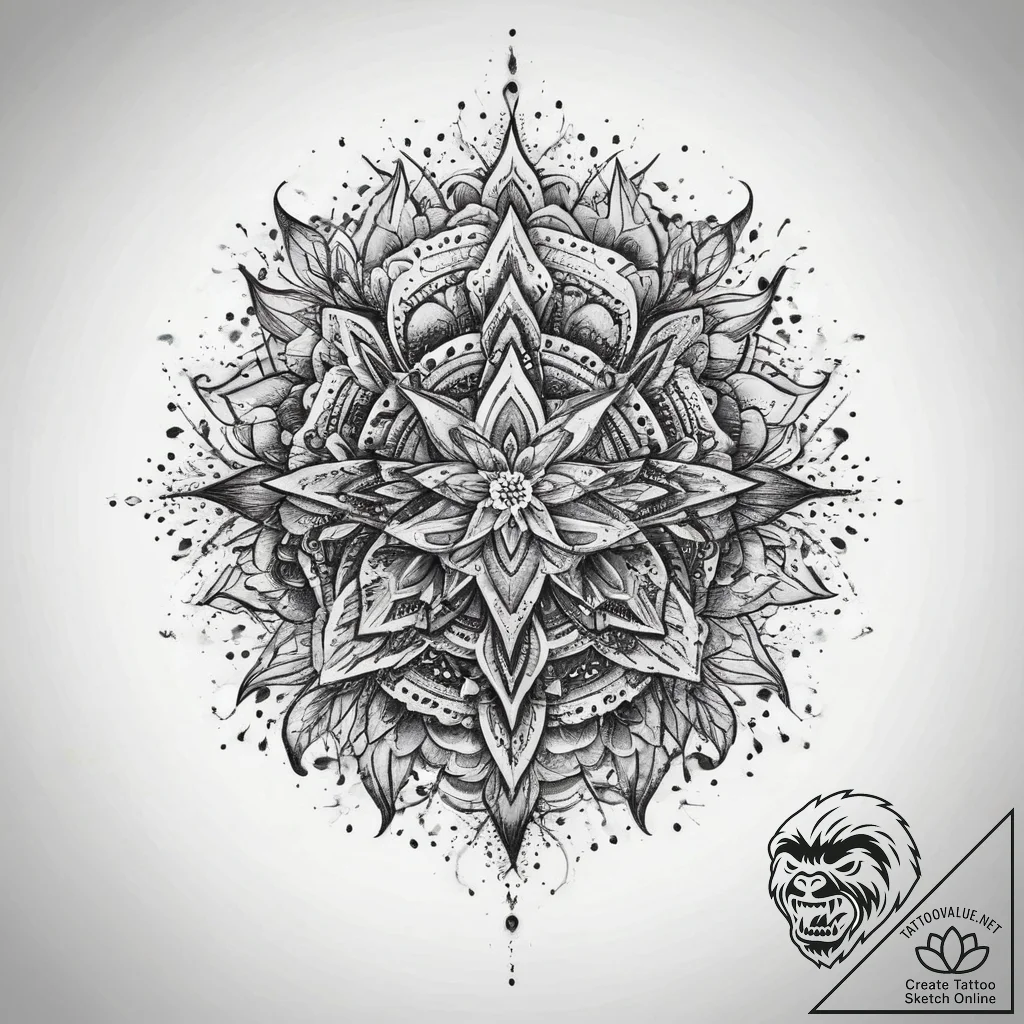 Tattoo sketch light, ink illustration for tat... - tattoo sketch (№1759613275_0, 04.10.2025 21:27) — tattoovalue.net