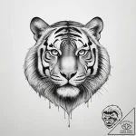 Tattoo sketch tiger’s eye – tattoo sketch (№1759616417_0, 04.10.2025 22:20) — tattoovalue.net