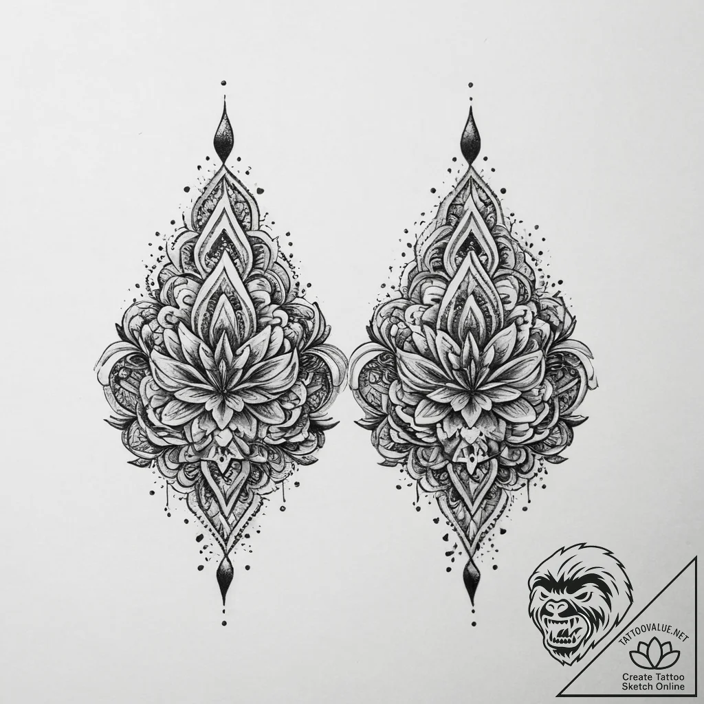 Tattoo sketch small earring tattoo, artistic... - tattoo sketch (№1759617079_0, 04.10.2025 22:31) — tattoovalue.net