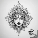 Tattoo sketch spiritual representation – tattoo sketch (№1759618176_0, 04.10.2025 22:49) — tattoovalue.net