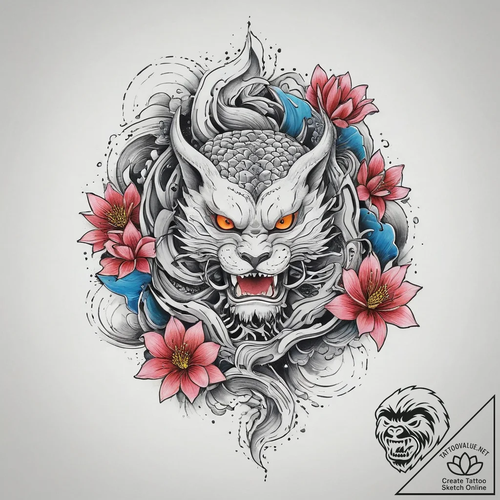 Tattoo sketch lotus flower, tattoo line art,... - tattoo sketch (№1759618398_0, 04.10.2025 22:53) — tattoovalue.net