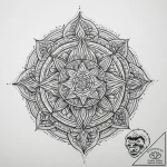 Tattoo sketch blessed character, concept art… – tattoo sketch (№1759618623_0, 04.10.2025 22:57) — tattoovalue.net