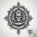 Tattoo sketch replica, ink illustration for t… – tattoo sketch (№1759619500_0, 04.10.2025 23:11) — tattoovalue.net