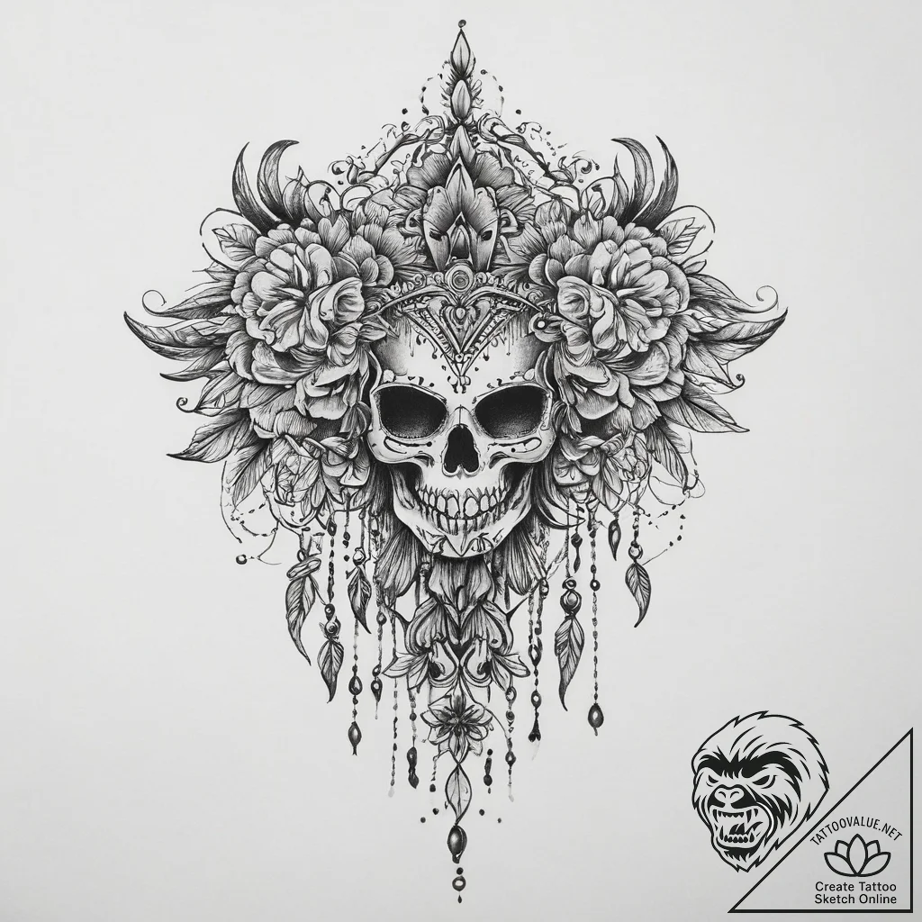Tattoo sketch elegant comb, tattoo sketch des... - tattoo sketch (№1759619718_0, 04.10.2025 23:15) — tattoovalue.net
