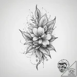 Tattoo sketch a symbolic plant, tattoo drawin… – tattoo sketch (№1759619936_0, 04.10.2025 23:18) — tattoovalue.net
