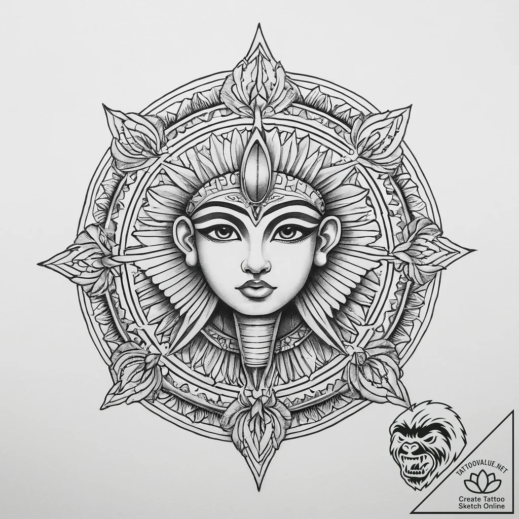 Tattoo sketch egyptian gods symbols, tattoo d... - tattoo sketch (№1759621691_0, 04.10.2025 23:48) — tattoovalue.net