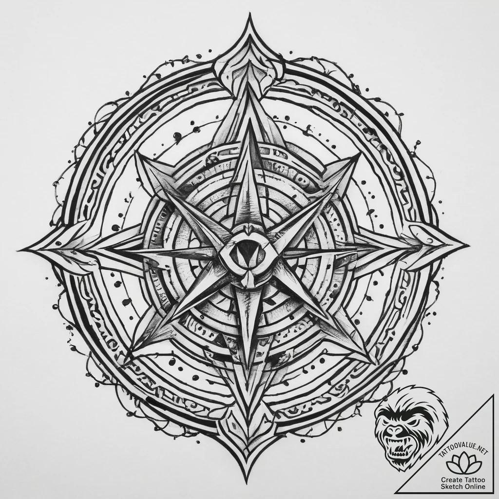 Tattoo sketch arcane symbol, tattoo sketch de... - tattoo sketch (№1759622141_0, 04.10.2025 23:55) — tattoovalue.net