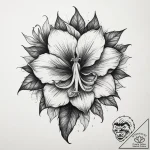 Tattoo sketch corpse flower, tattoo flash she… – tattoo sketch (№1759623903_0, 05.10.2025 00:25) — tattoovalue.net