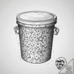 Tattoo sketch trash can with a lid, concept a… – tattoo sketch (№1759625473_0, 05.10.2025 00:51) — tattoovalue.net