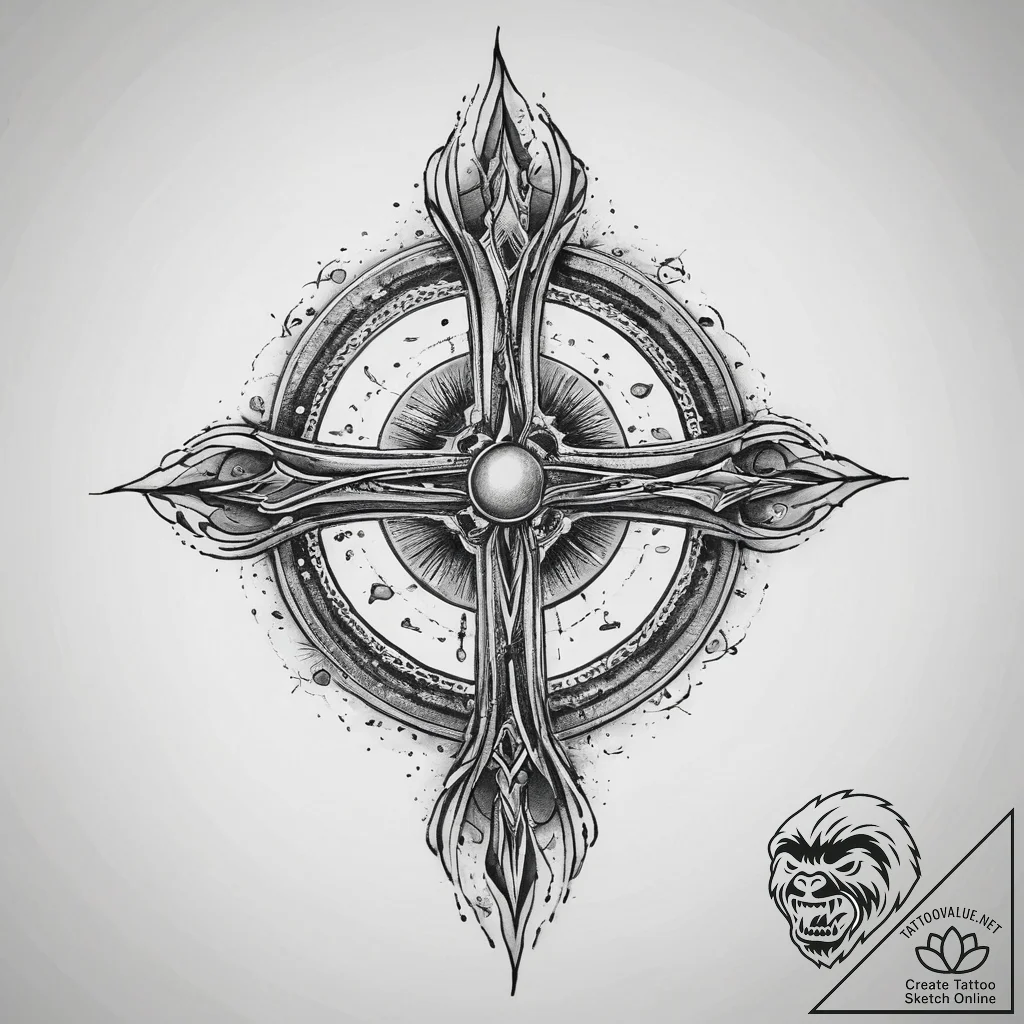 Tattoo sketch cosmic ground, tattoo drawing o... - tattoo sketch (№1759655398_0, 05.10.2025 09:09) — tattoovalue.net