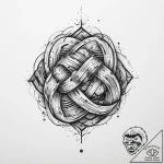 Tattoo sketch knot, ink illustration for tatt… – tattoo sketch (№1759659644_0, 05.10.2025 10:20) — tattoovalue.net
