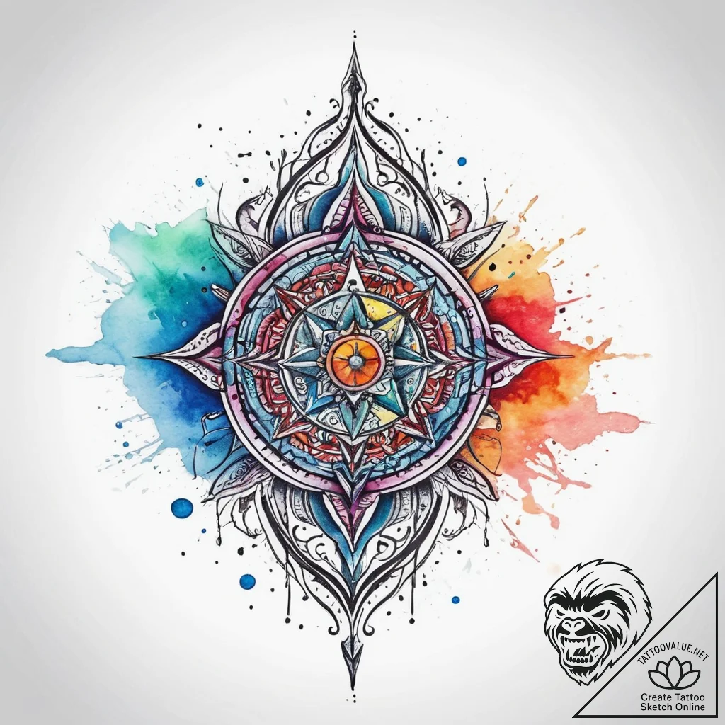 Tattoo sketch a talisman, tattoo line art, vi... - tattoo sketch (№1759660731_0, 05.10.2025 10:38) — tattoovalue.net