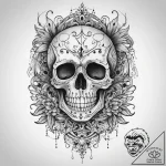 Tattoo sketch skeleton, tattoo flash sheet de… – tattoo sketch (№1759661826_0, 05.10.2025 10:57) — tattoovalue.net