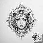 Tattoo sketch cosmic self – tattoo sketch (№1759662712_0, 05.10.2025 11:11) — tattoovalue.net