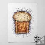 Tattoo sketch puns a slice of bread that says… – tattoo sketch (№1759664900_0, 05.10.2025 11:48) — tattoovalue.net