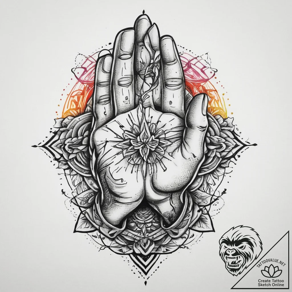 Tattoo sketch chicano молящиеся руки, tattoo... - tattoo sketch (№1759667315_0, 05.10.2025 12:28) — tattoovalue.net