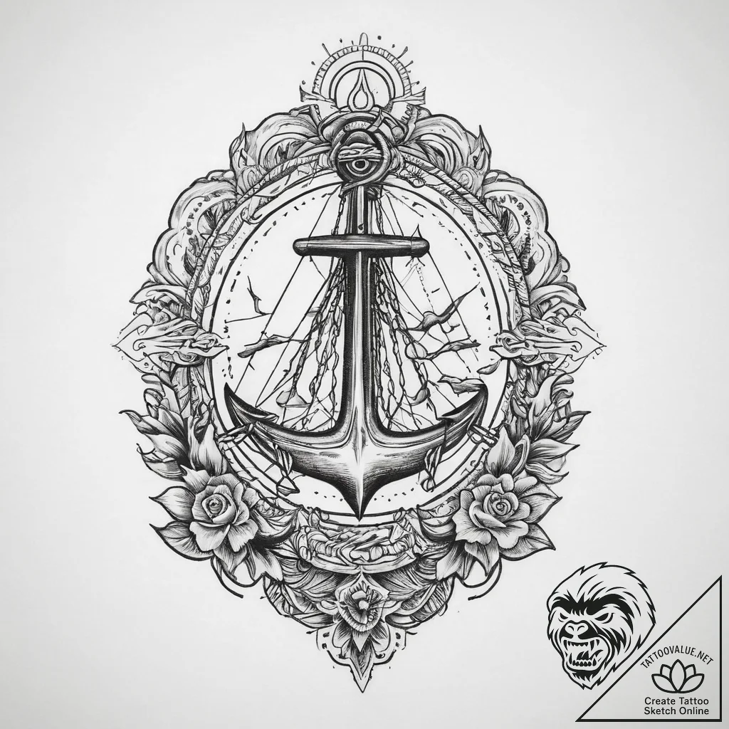 Tattoo sketch holy life, concept art for tatt... - tattoo sketch (№1759669731_0, 05.10.2025 13:08) — tattoovalue.net