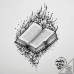 Tattoo sketch hands with a book, tattoo drawi… – tattoo sketch (№1759671041_0, 05.10.2025 13:30) — tattoovalue.net