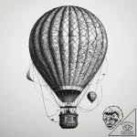 Tattoo sketch hot air ballooning a hot air ba… – tattoo sketch (№1759671925_0, 05.10.2025 13:45) — tattoovalue.net