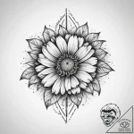 Tattoo sketch marigold, tattoo line art, on a… – tattoo sketch (№1759673459_0, 05.10.2025 14:10) — tattoovalue.net