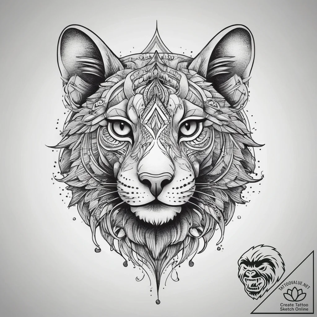 Tattoo sketch a symbolic animal, tattoo sketc... - tattoo sketch (№1759674549_0, 05.10.2025 14:29) — tattoovalue.net