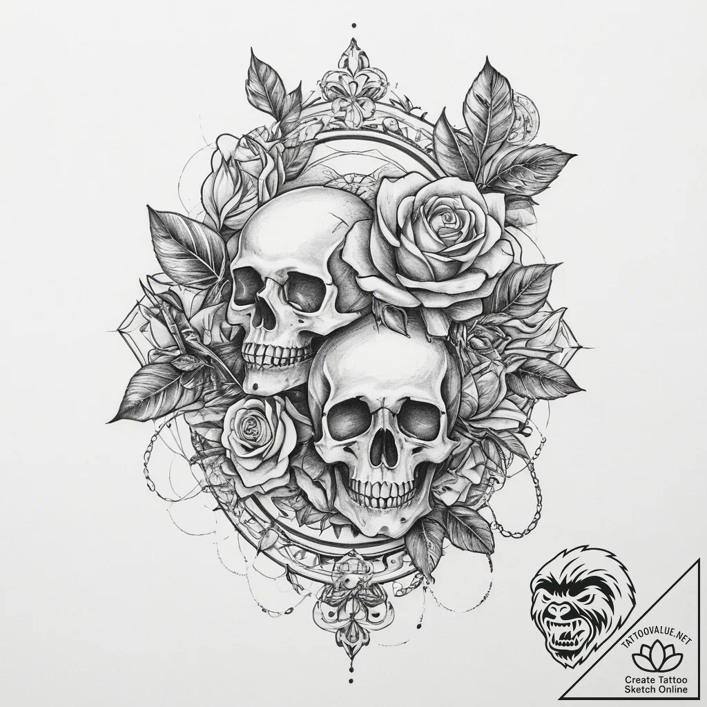 Tattoo sketch holy life, concept art for tatt... - tattoo sketch (№1759674766_0, 05.10.2025 14:32) — tattoovalue.net