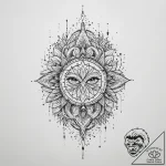 Tattoo sketch marketer a person with a chart,… – tattoo sketch (№1759674983_0, 05.10.2025 14:36) — tattoovalue.net