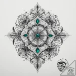 Tattoo sketch emerald, tattoo sketch design,… – tattoo sketch (№1759675211_0, 05.10.2025 14:40) — tattoovalue.net