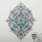 Tattoo sketch turquoise, tattoo flash sheet d… – tattoo sketch (№1759675861_0, 05.10.2025 14:51) — tattoovalue.net