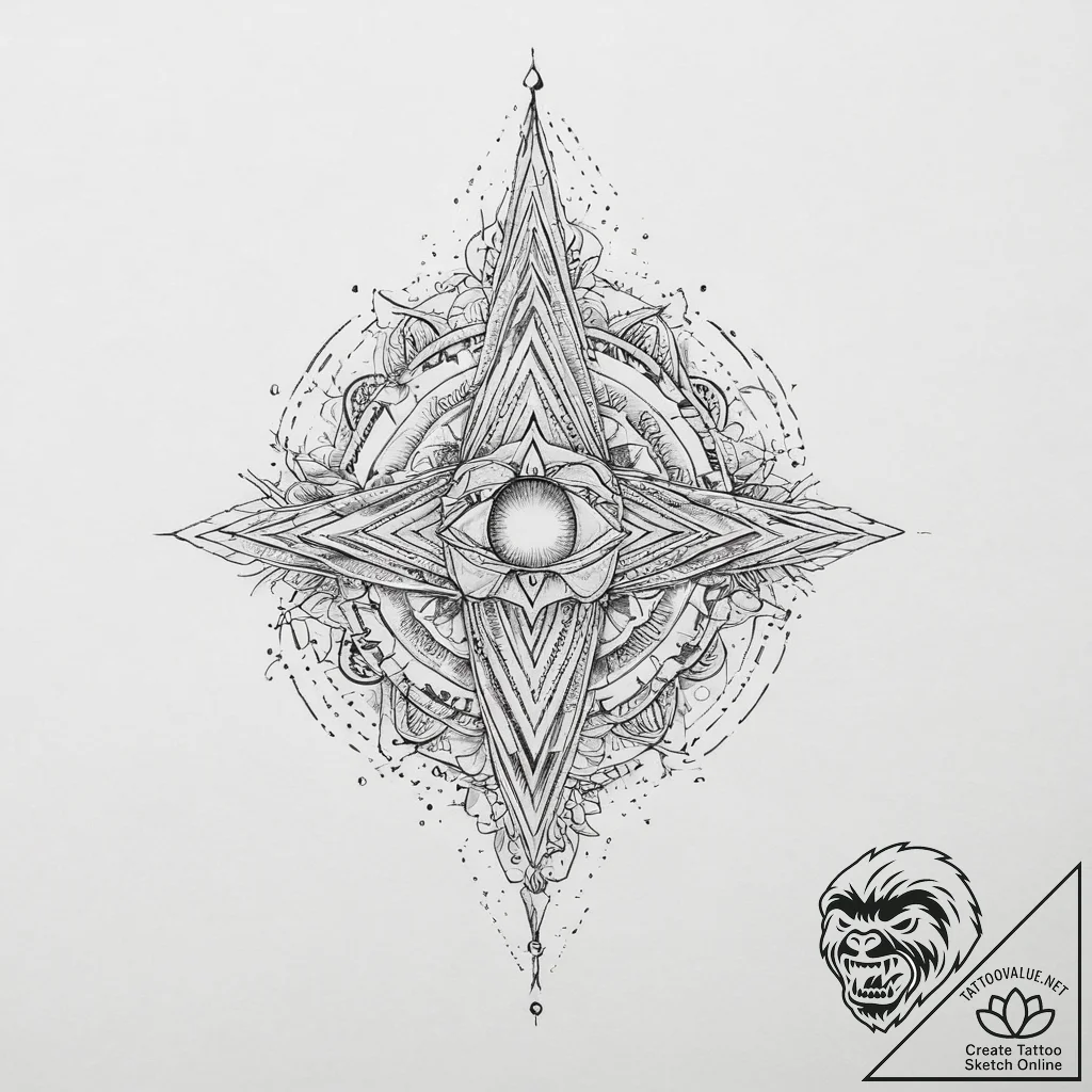 Tattoo sketch cosmic realm, tattoo drawing ou... - tattoo sketch (№1759678243_0, 05.10.2025 15:30) — tattoovalue.net