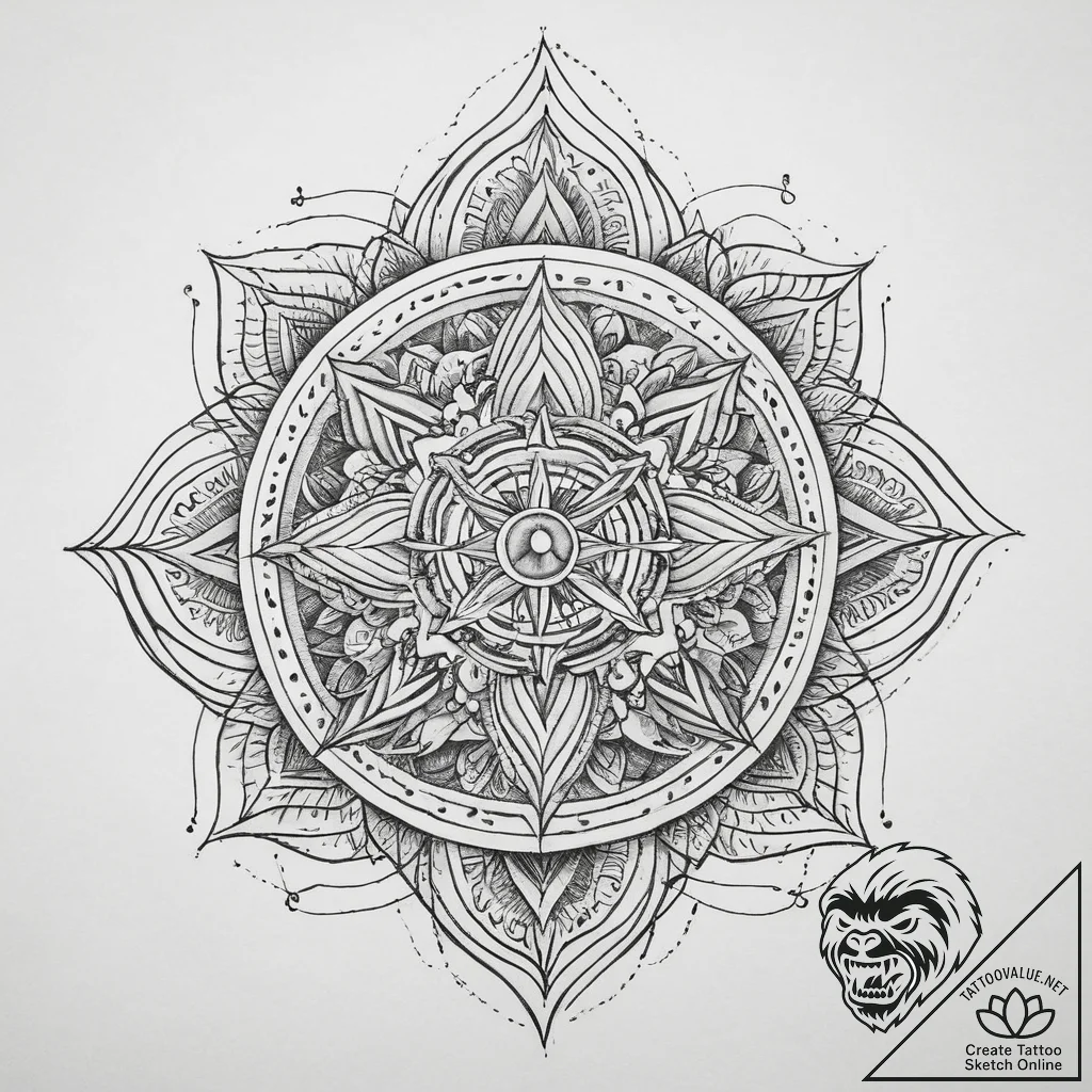 Tattoo sketch a symbolic idea, tattoo sketch... - tattoo sketch (№1759680633_0, 05.10.2025 16:10) — tattoovalue.net